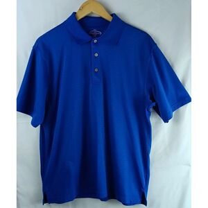 Champions Tour Polo Shirt Mens L Blue‎ Short Sleeves Collared Golf Golfing